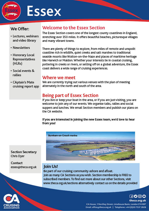 CA Essex Section flyer